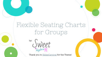 Preview of Editable Flexible Seating Charts