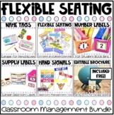 Editable Flexible Seating Classroom Management Bundle