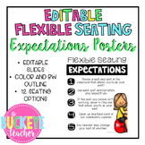 Editable Flexible Seating Expectations Posters