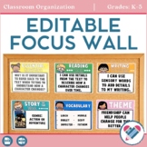 Editable Focus Wall - Bulletin Board