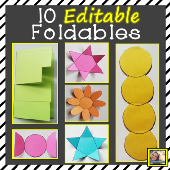 Editable Foldable Templates By Tiarra S Teaching Techniques Tpt