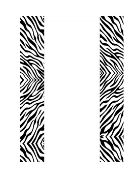 Editable Folder/Binder Cover Page- Zebra Theme by Tara Stacey | TPT