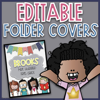 Preview of Editable Folder Covers | Editable Take Home Folder Covers