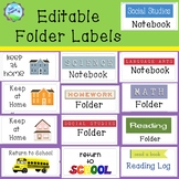 Editable Labels for Folders/Take Home Folders