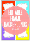 Editable Frame Backgrounds