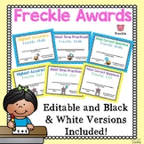 Editable Freckle Awards