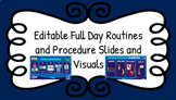 Editable Full Day of Routines Visuals, PBIS, Tier 1, 2 Behaviors 