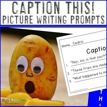 FUNNY Picture Writing Prompts | November Writing Prompts with Pictures