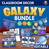 Galaxy Outer Space Theme Classroom Decor Bundle