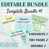 Spanish Editable Games and Activities BUNDLE #1