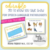 Editable Get to Know You Activity for Teletherapy First Da