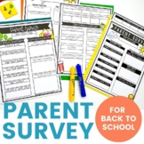Editable Getting to Know Your Child Parent Survey Question