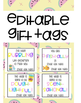 Preview of Editable Gift Tags
