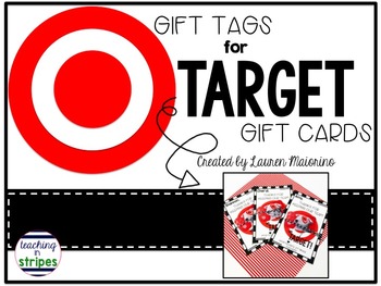 Preview of Editable Gift Tags for Target Gift Cards- Students, Teachers, Colleagues