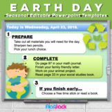 Editable Go Green EARTH DAY Themed Morning Work PowerPoint