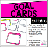 Editable Goal Cards - Designed For Target Square Adhesive 