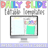 Editable Good Morning Slide Templates for Google & PPT- Cl