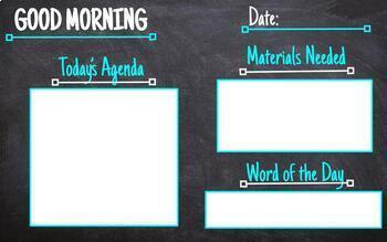 Editable Good Morning Slides By Mills Educates | TPT