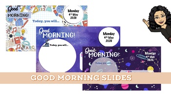 Preview of Editable Good Morning slides