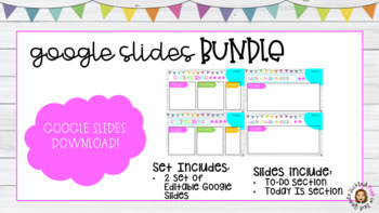 Preview of Editable Google Slides Bundle