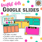Editable Google Slides Template Bright Dots Trendy Vibe Ha