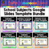 Editable Google Slides Template Subjects Bundle