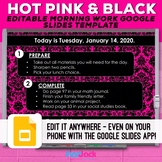 Editable Google Slides Templates | Hot Pink And Black