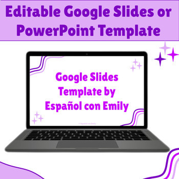 Preview of Editable Google Slides Templates for Middle and High School - Purple Theme