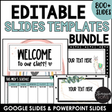 Editable Google Slides Templates with Timers and PPT Bundle