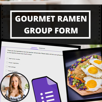 Preview of Editable Gourmet Ramen Group Form [FACS, FCS]