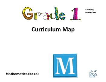 Preview of Editable Grade One Curriculum Map Ontario with NEW 2020 expectations