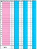 Editable Gradebook Sheet