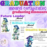 Editable Graduation Certificate Graduating Dinosaurs Award