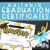 Editable Graduation Certificates | K3-5th Grade | Google Slides