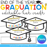 Editable Graduation Hat Template End of the Year Craft Crown Hat