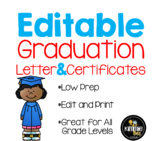 Editable Graduation Invitation Letter Certificates