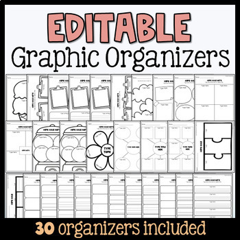 Preview of Editable Graphic Organizers