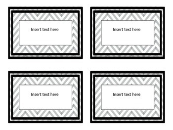 Preview of Editable Grey Chevron Labels
