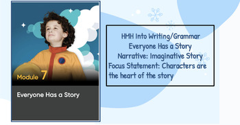 Preview of Editable HMH Into Writing/Grammar Module 7 Everyone Has a Story Grade 2