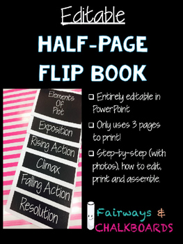 Preview of Editable Half Page Flip Book Template
