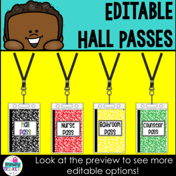 Preview of Editable Hall Passes