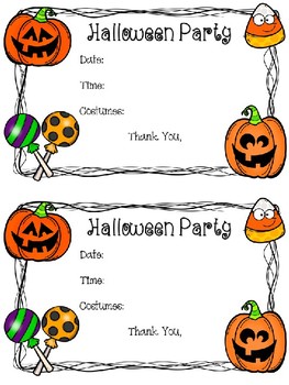 Editable Halloween Forms by Miss Marie's Materials | TpT