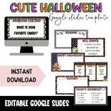 Editable Halloween Google Slides Templates, Classroom Dail