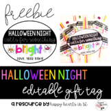 Editable Halloween Night Gift Tag Freebie