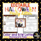 Editable Halloween Party Letter