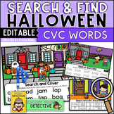 Editable Halloween Search and Find Phonics Centers Practic