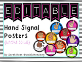 Hand Signal Posters {bright solids}