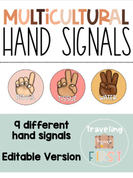 Preview of Editable Hand Signals | Editable