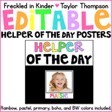 Editable Helper of the Day Poster
