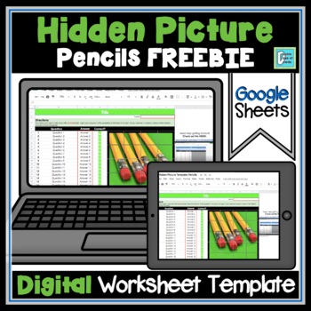 Preview of Editable Hidden Mystery Picture Worksheet FREEBIE | Digital Resources